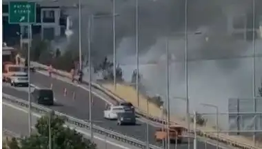 Anadolu Otoyolu'nda Sigara İzmariti Yangını, Korku Dolu Anlar Yaşattı