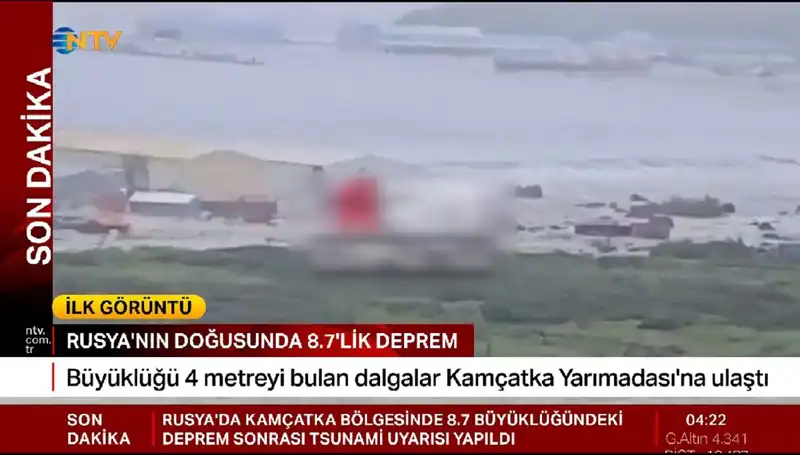 Kamçatka'nın Karşı Kıyısında İlk Tsunami Dalgaları: Ne Oluyor?