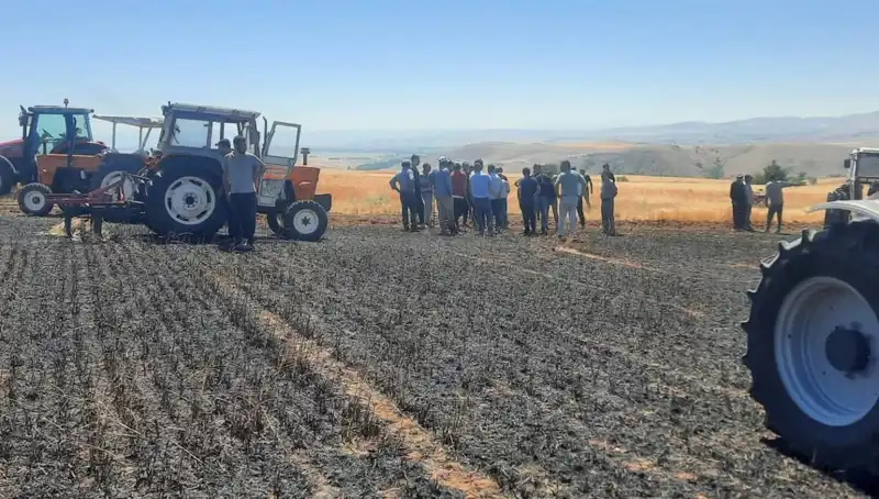 Yozgat’ta Yürek Yakan Yangın: 100 Dönüm Tarım Alanı Küle Döndü